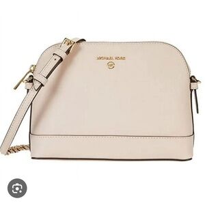 NWT Michael Kors Soft Pink Jet Set Charm Dome Crossbody Bag